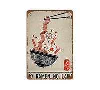 Targa Con Stampe Poster Ramen No Ramen No Laifu Poster Giappone Poster Ramen Laifu Poster Noodles Giapponesi Targa Metallo Vintage Vintage Targa In Metallo Vintage 20X30cm