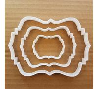 Targa Cookie Cutter Premio Biscotto Pasta Nome Cornice Messaggio Immagine Premio