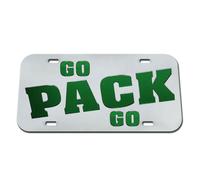 Targa Cromata Green Bay Packers Go Pack Go