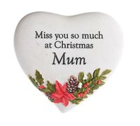 Targa Cuore In Memoria Di Natale - Pensieri Di Te - Mamma
