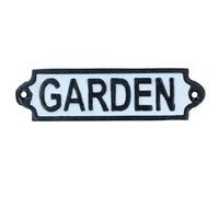 Targa da giardino in ghisa per porta, parete, casa, cancello, recinzione, cortile, capanno