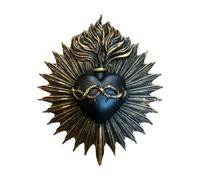 Targa da muro a forma di cuore, arte decorativa, statua gotica per uomini e