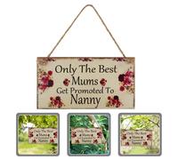 Targa da muro da 3 pezzi per mamma, le mamme vengono promosse a tata, regalo