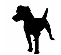 Targa Da Parete A Forma Di Cane Patterdale Terrier Arte Da Parete In Nero