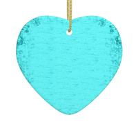 Targa da parete a forma di cuore, in ceramica, da appendere, colore blu foglia di tè, regalo per amici, regalo di Natale felice per la casa