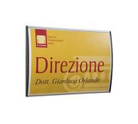 Targa da parete Arkos - 10 x 15 cm - profilo silver - Studio T