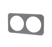 Targa da parete in alluminio di alta qualità in elegante colore argento. Progettato per 2 chiavi, combina funzionalità e stile in un unico prodotto.