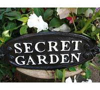 Targa da parete in ghisa, giardino segreto
