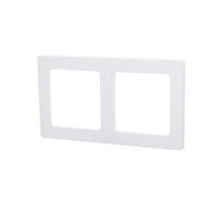 Targa da parete in plastica bianca, 2 chiavi, ideale per installazioni elettriche interne ed esterne.