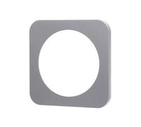 Targa da parete in plastica con 1 chiave, stile tedesco/francese, colore argento, ideale per impianti elettrici decorativi.