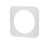 Targa da parete in vetro tedesca/francese a 1 chiave, bianca