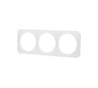 Targa da parete in vetro tedesco/francese con 3 chiavi, bianca