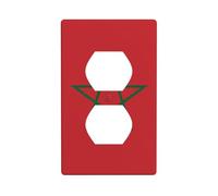 Targa da parete stampata con bandiera del Marocco, materiale resistente agli urti, standard britannico, resistente al calore, commerciale residenziale