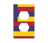 Targa da parete stampata con bandiera del Regno delle Hawaii, materiale PC, resistente agli urti, standard britannico, resistente al calore, commerciale residenziale