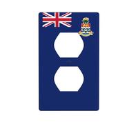 Targa da parete stampata con bandiera delle Isole Cayman, materiale PC, resistente agli urti, standard britannico, resistente al calore, commerciale residenziale