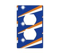 Targa da parete stampata con bandiera delle Isole Marshall, materiale PC, resistente agli urti, standard britannico, resistente al calore, commerciale residenziale