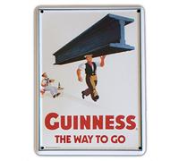 Targa da pub in metallo con scritta "Guinness IRISH MAN with Gracder"