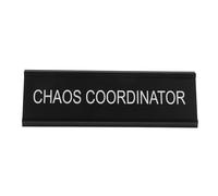 Targa da scrivania a forma di L per posizione di mediatore, targa da scrivania