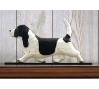 Targa Decorativa Da Parete Basset Hound Nero/Bianco