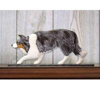 Targa Decorativa Da Parete Border Collie Blu Merle
