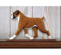 Targa Decorativa Da Parete Boxer Fawn Non Tagliato