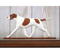 Targa Decorativa Da Parete Con Pointer Inglese Arancione/Bianco