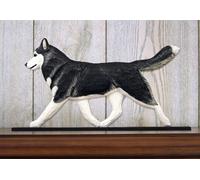 Targa Decorativa Da Parete Husky Nero/Bianco