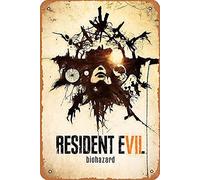 Targa decorativa da parete, poster con scritta "Resident Evil 7 Biohazard", 20,3 x 30,5 cm, vintage, decorazione artistica per bar, uomo