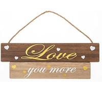 Targa Decorativa In Legno Appesa Shudehill Loveheart Ti Amo Di Più Casa 34cm