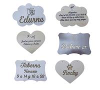 Targa Decorativa in Legno da Personalizzare, con diverse forme, modelli, colori, frasi e immagini/motivi per regali originali e unici. Nascita di bambini, Cani, Gatti, Innamorati.