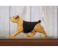 Targa Decorativa Per Parete Norfolk Terrier Nero E Marrone