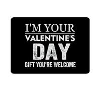 Targa decorativa rustica in metallo con scritta in inglese "I'm your Valentine's Day Gift You're Welcome", decorazione da parete, per garage, sala business, garage, 25,4 x 35,5 cm
