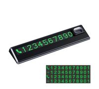 Targa di parcheggio temporaneo con 4 set di numeri multicolore(Black)