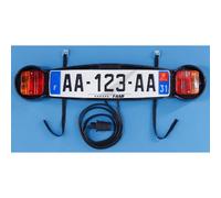 Targhetta portabici mottez nera