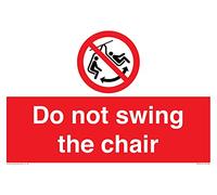 Targa Do not swing the chair - 300 x 200 mm - A4L