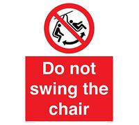 Targa Do not swing the chair - 300 x 400 mm - A3P