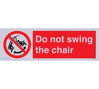Targa Do not swing the chair - 450x150mm - L41