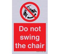 Targa Do not swing the chair - 50x75mm - A8P