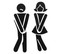 Targa for la porta della toilette, for , for l'identificazione del bagno