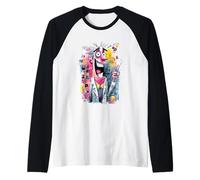 Targa Grafica Mad Scientist Peace Graffiti con Personaggi Pop Maglia con Maniche Raglan