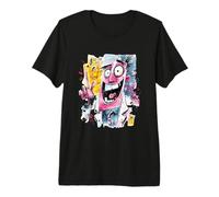 Targa Grafica Mad Scientist Peace Graffiti con Personaggi Pop Maglietta Premium