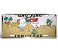Targa in alluminio Inga San Juan Puerto Rico 15,2 x 30,5 cm