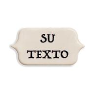 Targa in ceramica piccola per numero di porta, 75 x 43 mm, con numero di stanza personalizzato, con retro adesivo, numeri civici in ceramica, targa per porta dell'ufficio