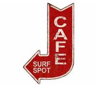 Targa in latta con la scritta Cafe ideale per bar pub ristoranti hotel bistrot