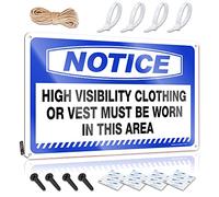 Targa in latta con scritta in lingua inglese "Beer Decorations for Man Cave Notice High Visibility Clothing or Vest Bbq Signs Outdoor Vintage Funny Tin Sign (30 x 40 cm)