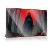 Targa in latta con scritta "Man Cave Decor Darkness Reigns: The Grim Reaper's Haunting Forest" (lingua italiana non garantita)