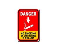 Targa in latta Fun No Smoking Zone Signs Classic Metal Warning Signs No Smoking Decorazioni da parete Fun Home Decor Bistro Cartel de Chapa Decoración de pared 20,3 x 30,5 cm