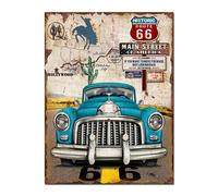 Targa in latta per bar pub da appendere con scritta ROUTE 66