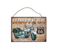 Targa in latta per bar pub da appendere con scritta SERVICE STATION vintage