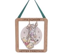 Targa In Legno Appesa Disney - Winnie The Pooh / Sempre Meglio Insieme